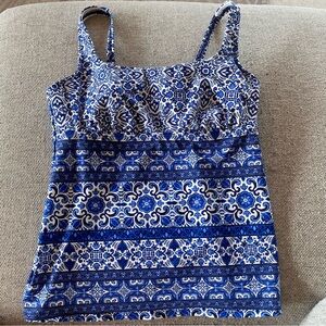 Lands' End Tankini Top size 8